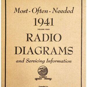 1941 Radio Diagrams Most Often Needed PB Manual Servicing Information Vol 4 DWR5